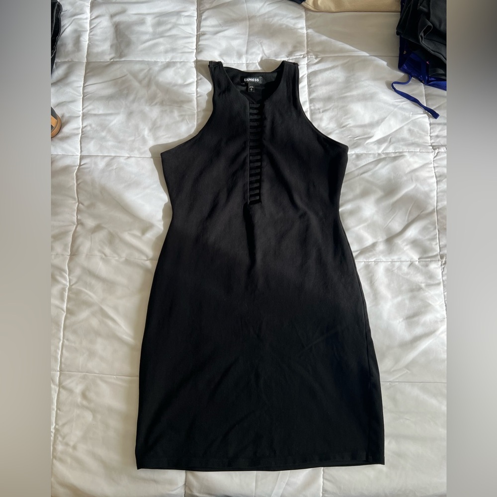 Express Black Sleeveless mini Dress sz M